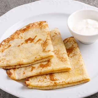 Блины со сметаной 