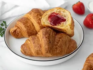 Круассан с клубникой (180г)