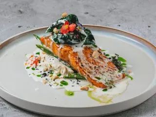 Форель со стручковой фасолью (350г)