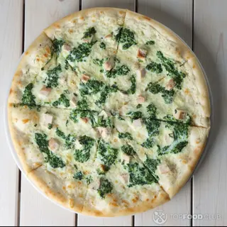 Пицца с курицей и шпинатом (500г) + Кола 1л в подарок