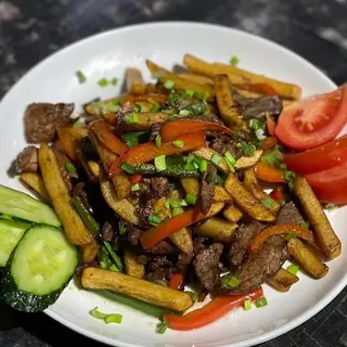Фри с курицей (350г)