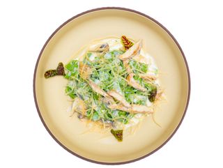 Паста с курицей и зеленой лапшой (300 гр)