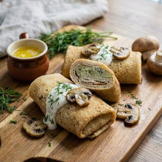 Блинчики с картофелем и грибами (3шт- 240гр)