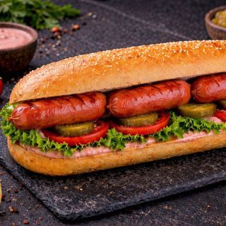 Сонвич с сосисками XL