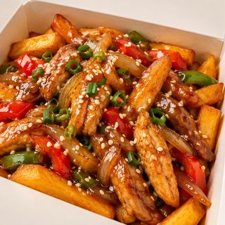 Фри с курицей