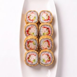 Жареный с крабом