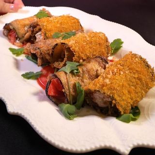 Рулетики из баклажан