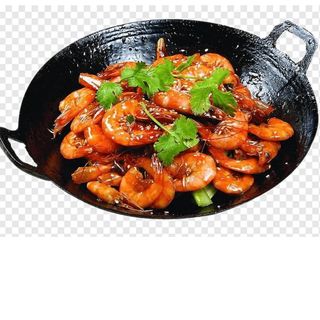 119Острые жареные креветки 劲爆香辣虾