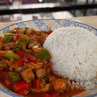 180Лазыру мифян 辣子肉米饭