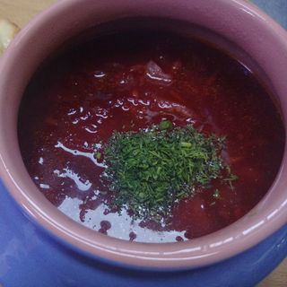 Борщ постный