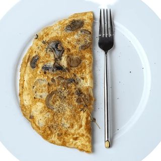 Омлет с грибами