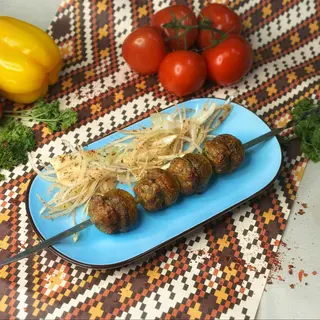 Люля-кебаб с шампиньонами