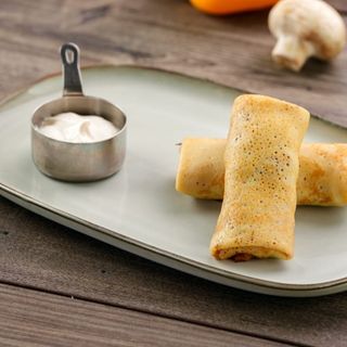 Блины с грибами