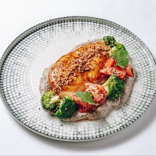 Куриная грудка с грибным пюре