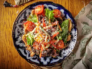 Салат с хрустящей курицей