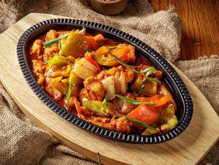 Курица на жаровне