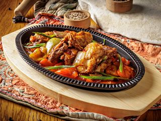 Ребра баранины на жаровне