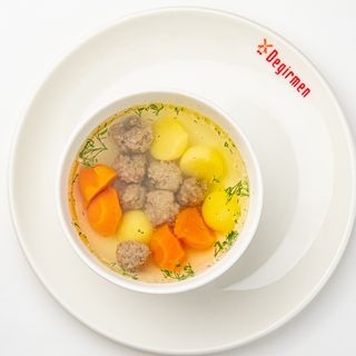 Детский суп с фрикадельками