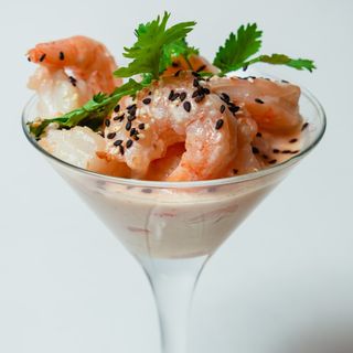 Креветки со "Сливочно-чесночным" соусом