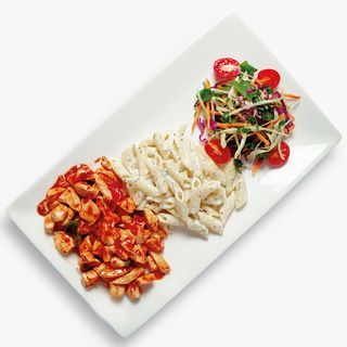 Курица в соусе барбекю Пене