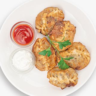 Манты жареные