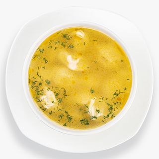 Пельмени с бульоном