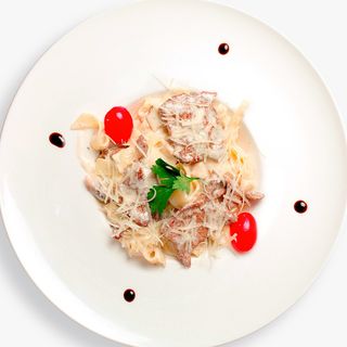 Фетучини карбонара