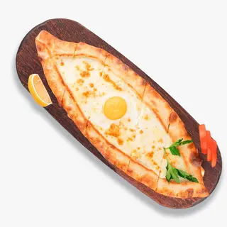 Пиде с сыром и яйцом 