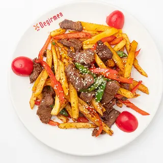 Фри с мясом 