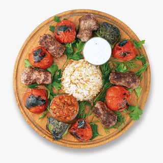 Кебаб с помидорами