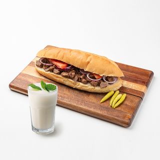 Багет с мясом