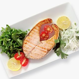 Семга на мангале