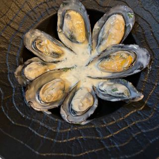 Соте из мидий в сливочном соусе