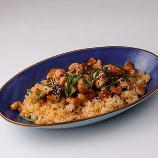 Курица с рисом по-азиатски