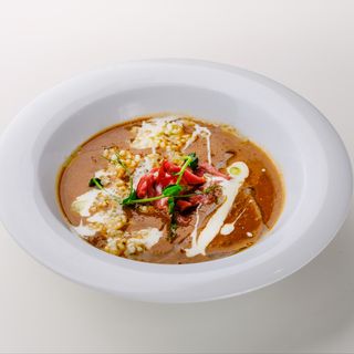 Чечевичный суп с копченой кониной