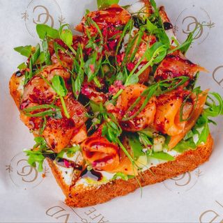 Бриошь с лососем