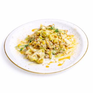 Картофельный тост с пастрами из индейки