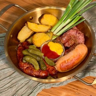 Расколбас с картофельными дольками