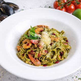 Тальятелли с креветкой