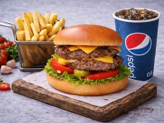 Бургер классический+фри+пепси 0.5