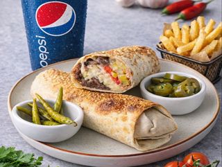 DЭрзкий DONER ассорти+фри+пепси 0.5+халапенью