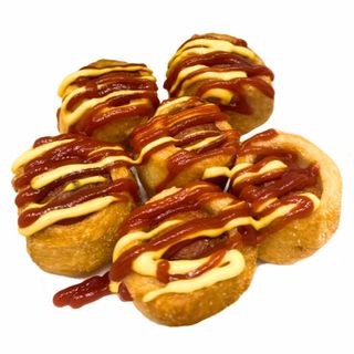 Мини Доггерсы с соусом кетчуп-горчица