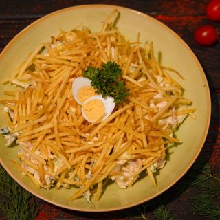 Салат "Гнездо глухаря"