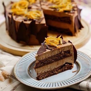 Шоколадно апельсиновый торт