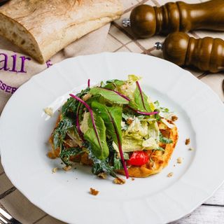 Картофельная вафля с запчёным перцем