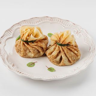 Блины с курицей и грибами