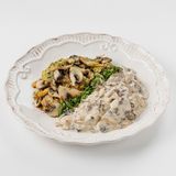 Телятина с грибами