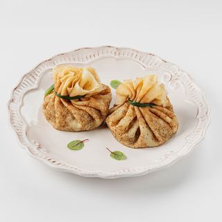 Блины с курицей и грибами