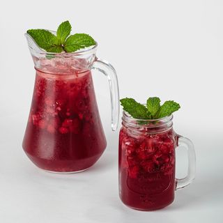 Лимонад с мякотью малины