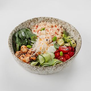 Боул с креветками